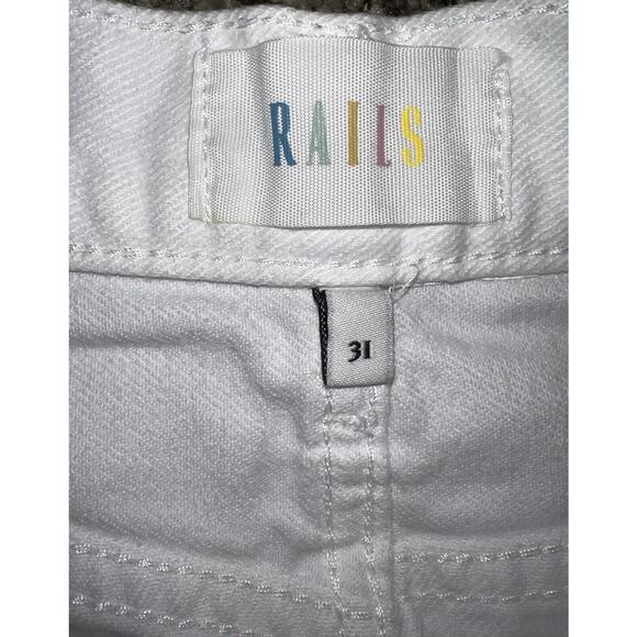 RAILS Womens Size 31 White Jean Skirt Canyon High Waisted Salt Denim Button Up - Picture 7 of 9